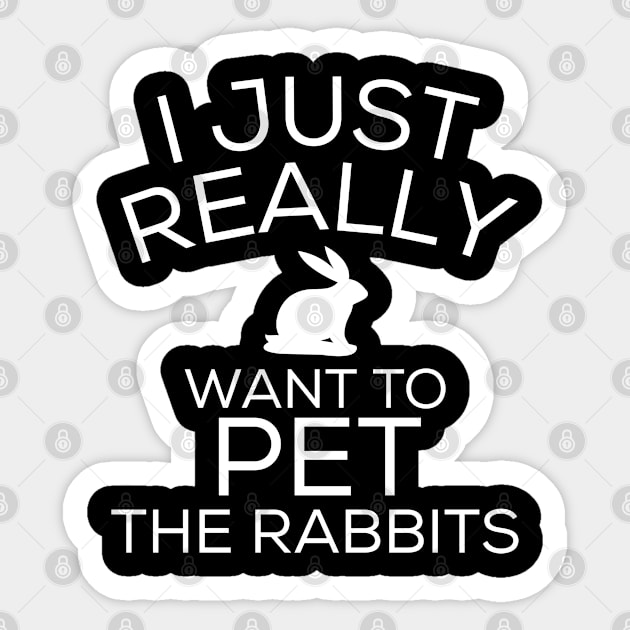 Rabbits hares Sticker by ShirtyLife